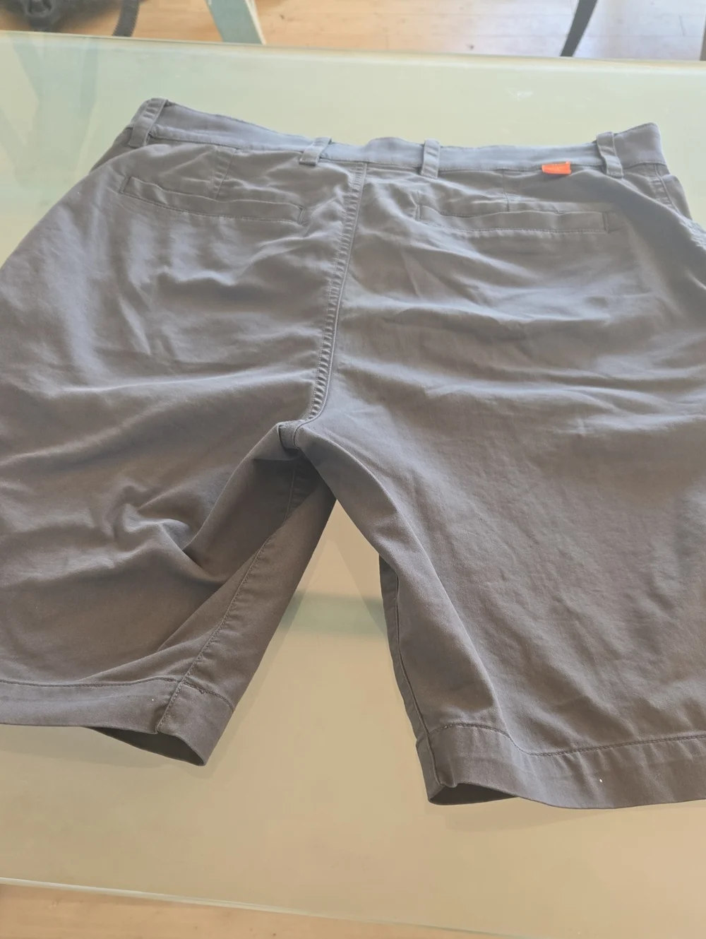 Men's Gray Performance Stretch Shorts - Casual Everyday Wear